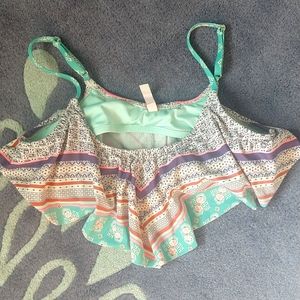 Victoria's secret flutter boho swim top size large